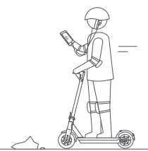ninebot Kick Scooter Do not use mobile pho