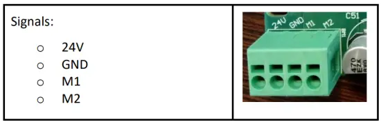 Power and motor drive connector