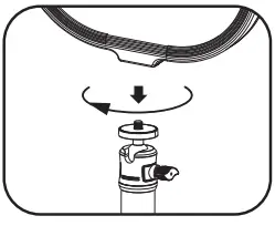 Align the screw hole