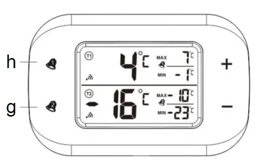 Westfalia 878490 2-in-1 Wireless Refrigerator and Freezer Thermometer-fig3