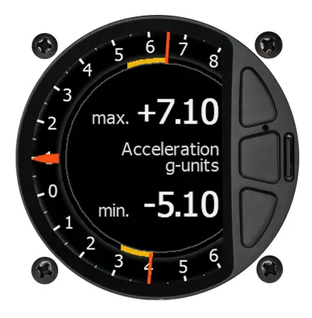 LXnav G-Meter Standalone digital G-meter with flight recorder