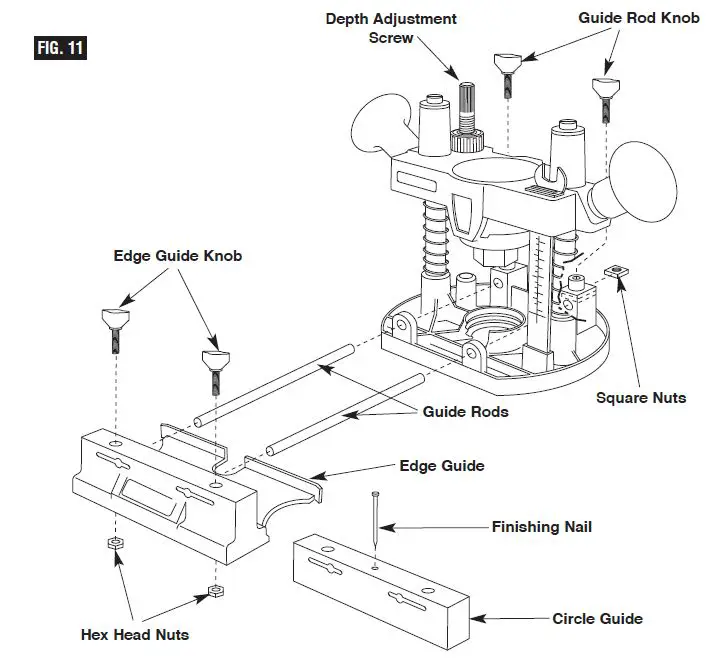 DREMEL-335-Rotary-Tool-Plunge-Router-Attachment-fig11