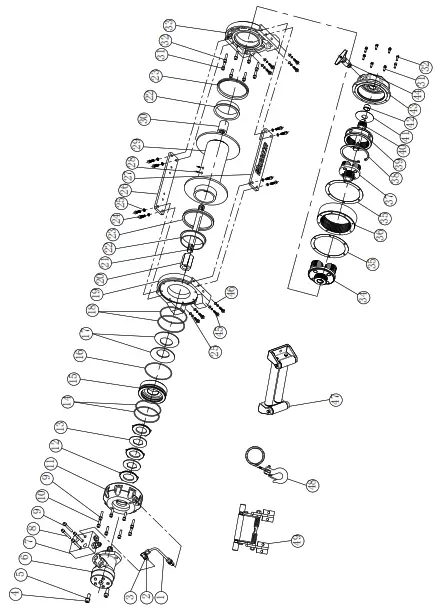 WARRIOR Hydraulic Winch - DRAWING