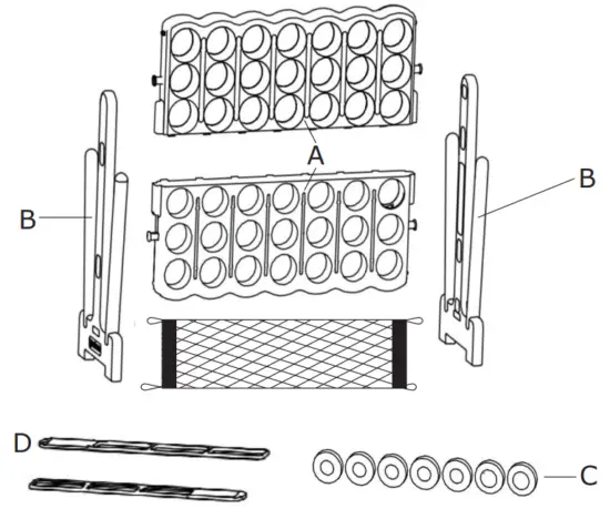 COSTWAY B082SCYJDN Giant 4 In A Row Game - fig1