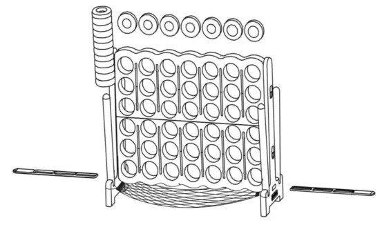 COSTWAY B082SCYJDN Giant 4 In A Row Game - fig5