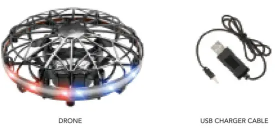 Force 1 Scoot 2 Hands Free Drone - BOX CONTENTS