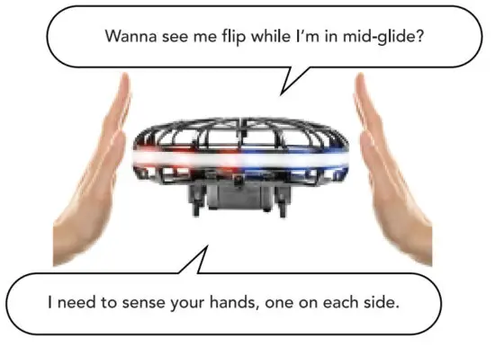 Force 1 Scoot 2 Hands Free Drone - DIRECTION CONTROLS 4