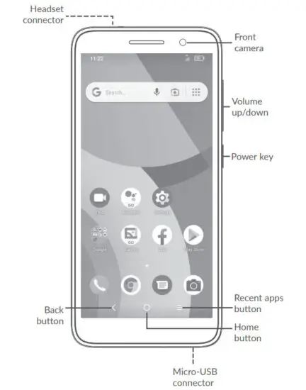 Tcl Communication H156 LTE GSM Mobile phone - figure 1