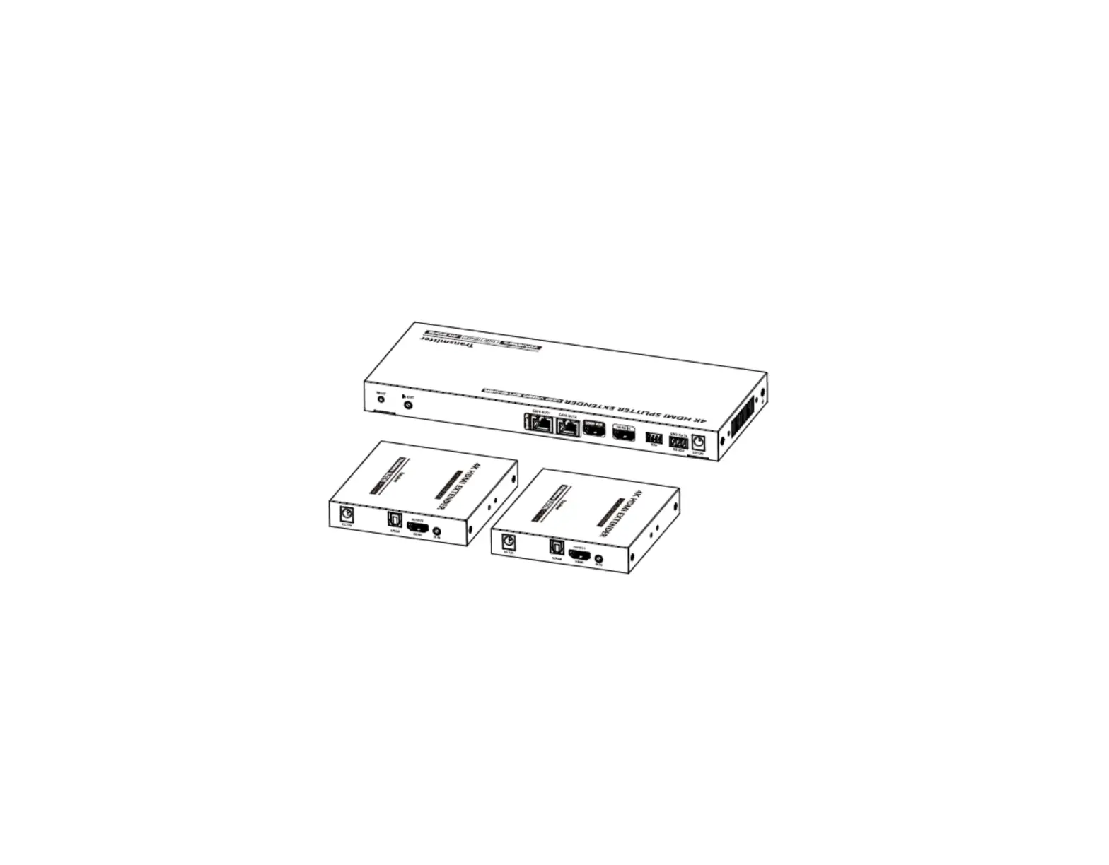 Digitus Ds-55516 4k Hdmi Extender Splitter Set User Manual