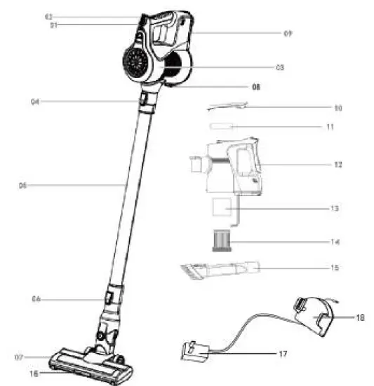 ZLINE TT-iQ8 Cyclonic Vacuum-FIG1