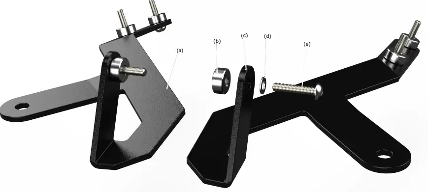 DENALI HMT.04.10500 KTM 1290 Super Adventure R Upper Light Mounting Bracket 1