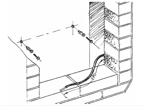 VENTS KP 80 Fireproof Casing for Domestic Fans - Drill holes
