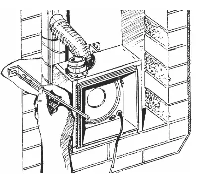VENTS KP 80 Fireproof Casing for Domestic Fans - holes