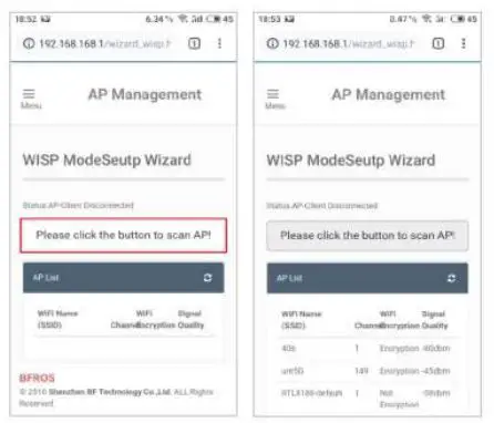 VERRATEK WiFi Extender Installation Guide - Please Click the button to scan AP