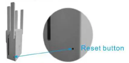VERRATEK WiFi Extender Installation Guide - Reset button