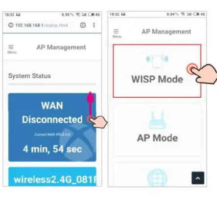 VERRATEK WiFi Extender Installation Guide - Select WISP Mode