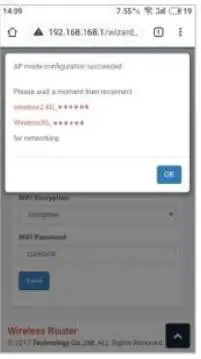 VERRATEK WiFi Extender Installation Guide - Verify your wireless settings and click ok