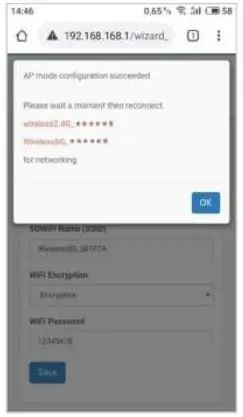 VERRATEK WiFi Extender Installation Guide - Verify your wireless settings and click ok