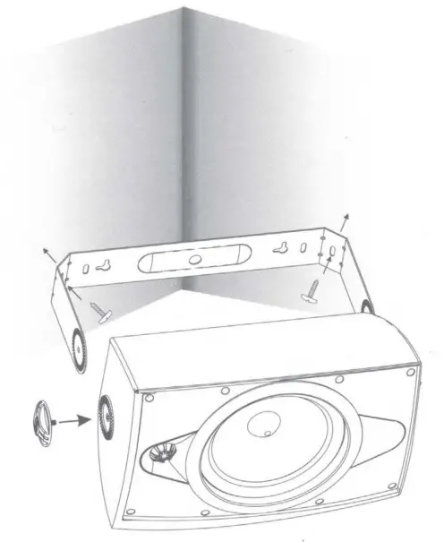 Nuvo NV AP260W AccentPLUS Outdoor Loudspeakers - Corner Mounting