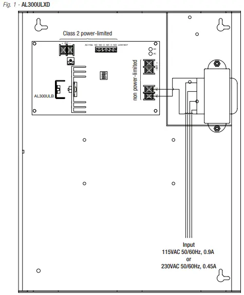 Altronix AL300ULXD Single Class 2 Output Power Supply Charger-fig2