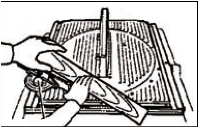 242-167 Flip Over Crosscut/mitre/circular ripsaw Operating illustration