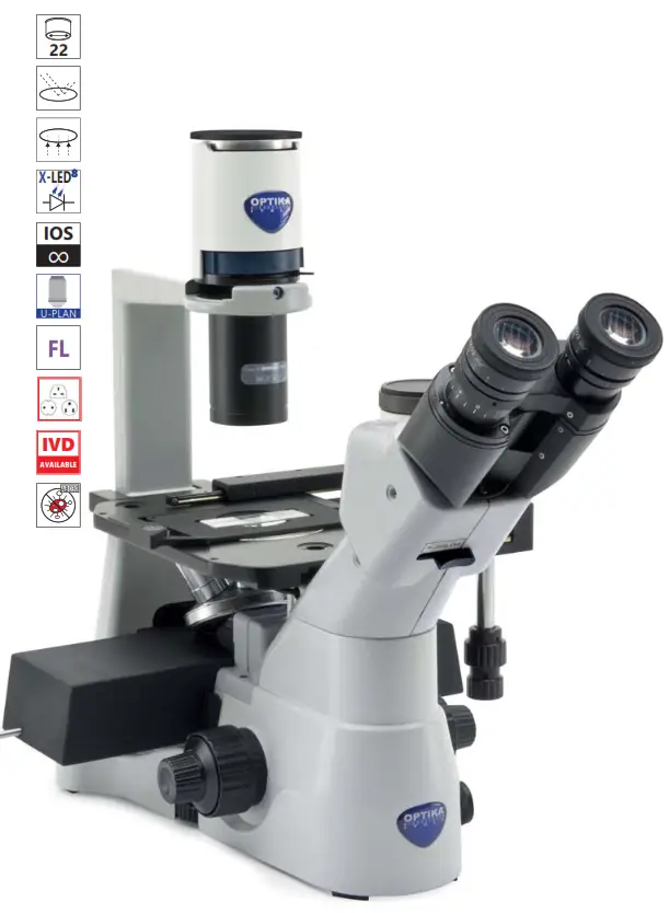 OPTIKA IM 3 IM 3 Series Routine Lab Inverted Microscopes - fig