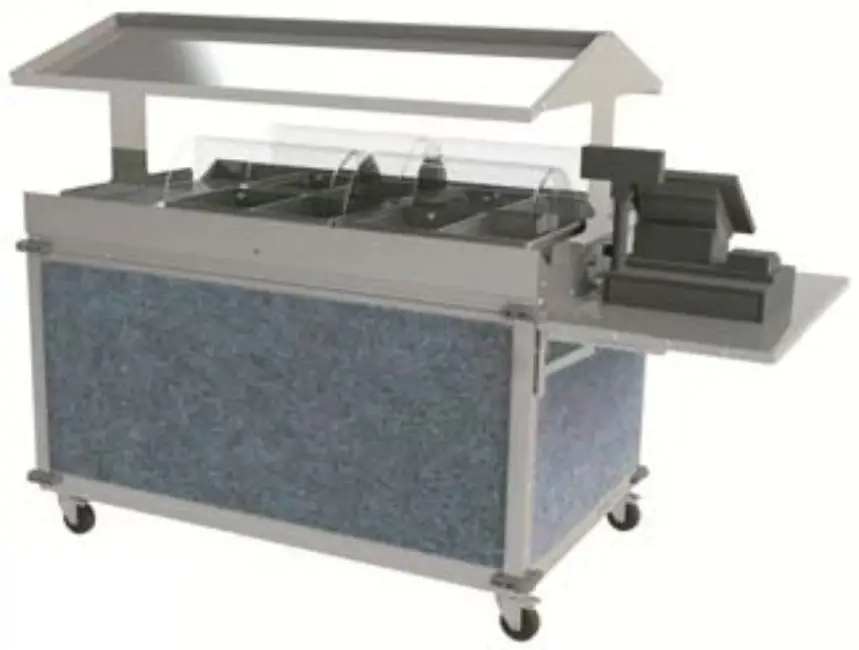 Cadco CBC GG 2 L Series CBC GG 2 L5 MobileServ Deluxe Grab and Go Merchandising Cart 2