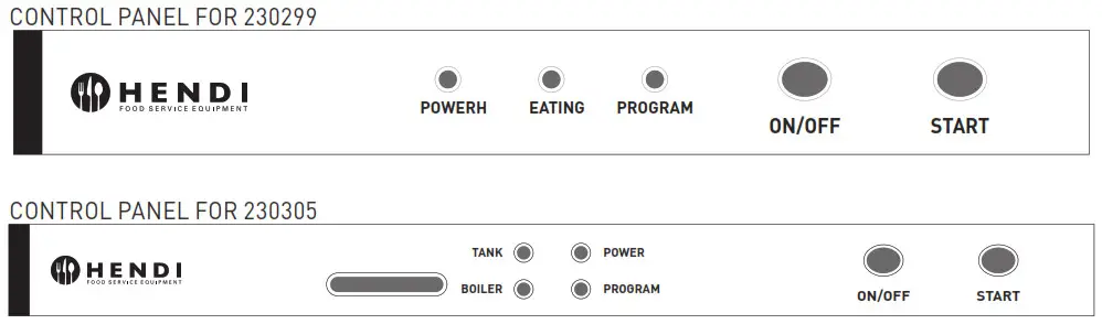 HENDI Dishwasher - CONTROL