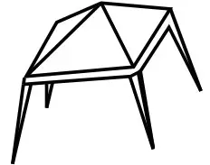 kmart KC: 42832508 Tipi 5p Tent Instruction Manual Tent body