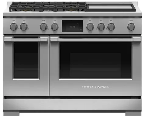 FISHER PAYKEL RGV3 486GD N Gas Range 48 6 Burners with Griddle