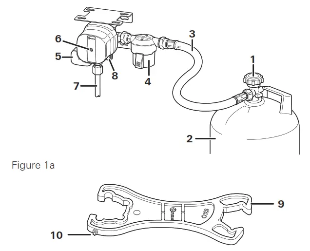 truma MonoControl Gas Pressure Regulator - Fig 1
