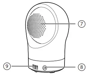 vtech RM5764HD, RM5764-2HD Monitor - Baby unit overview 2