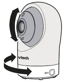 vtech RM5764HD, RM5764-2HD Monitor - Positioning the HD video monitor 2