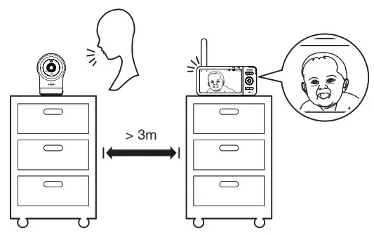 vtech RM5764HD, RM5764-2HD Monitor - Testing the sound level of the HD video monitor