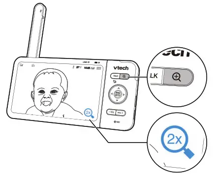 vtech RM5764HD, RM5764-2HD Monitor - Zoom