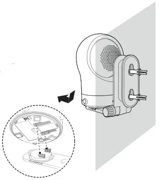 vtech RM5764HD, RM5764-2HD Monitor - mount the baby unit 4a