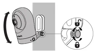 vtech RM5764HD, RM5764-2HD Monitor - mount the baby unit 5