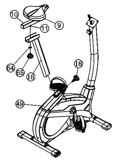 CHRISTOPEIT AX 4000 Exercise Bike Ergometer - 4