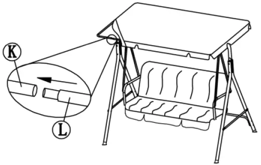 SHANGRI-LA SLSEATSW3GA Outdoor Swing Seat-10