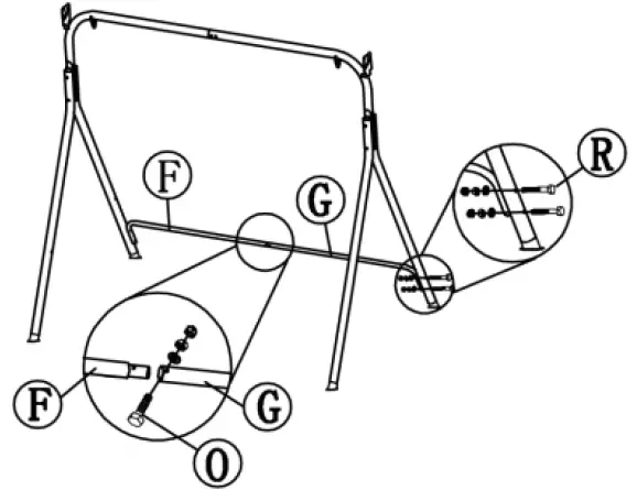 SHANGRI-LA SLSEATSW3GA Outdoor Swing Seat-4