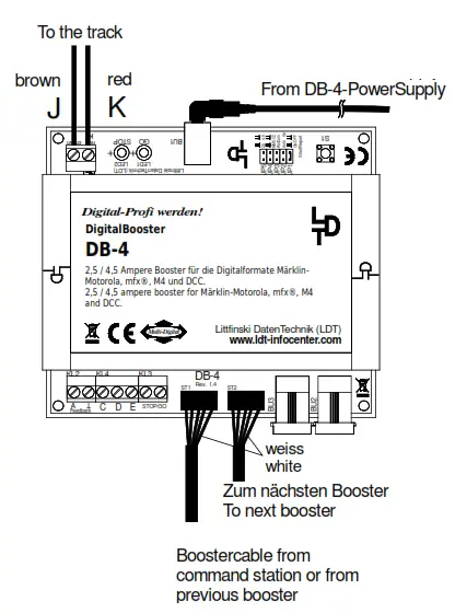 ldt-infocenter 000123 12 Pin IBP Connection Cable - 5-polige Boosterbus-Cable