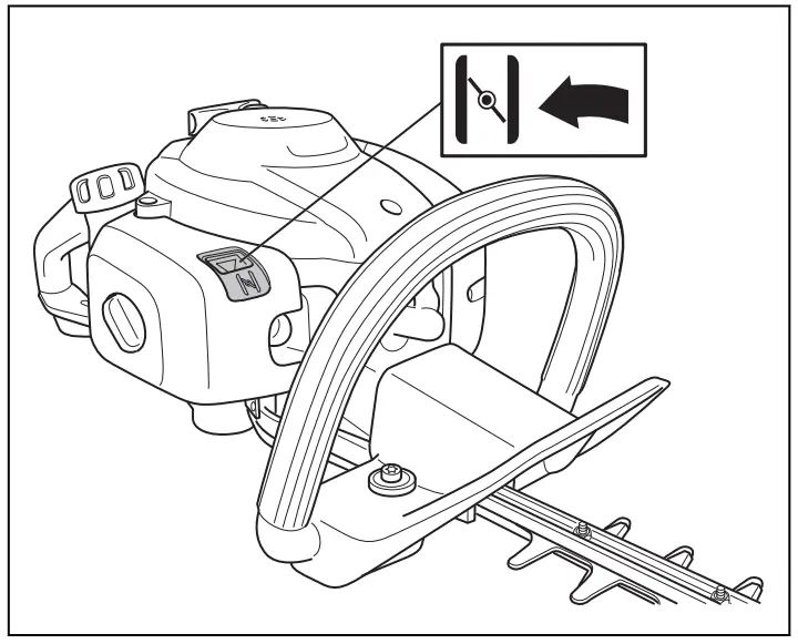 Husqvarna 122HD45, 122HD60 Hedge Trimmers-choke contro