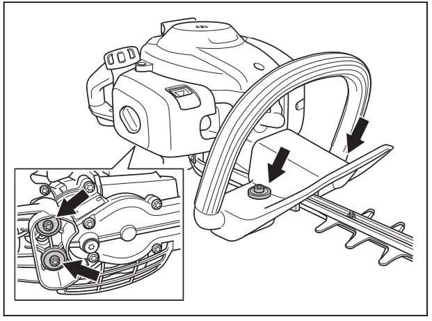 Husqvarna 122HD45, 122HD60 Hedge Trimmers-vibration damping