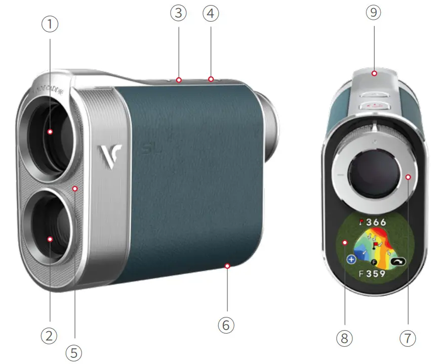 VOICE CADDIE SL3 Laser Rangefinder - Figure 1