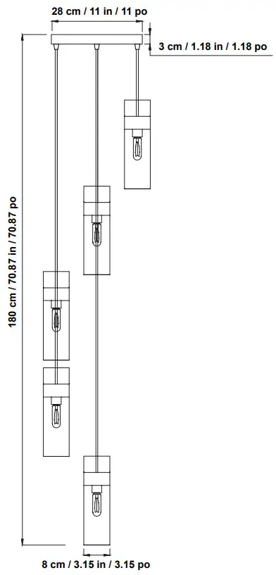 OVE BRUCE PENDANT 5LT -