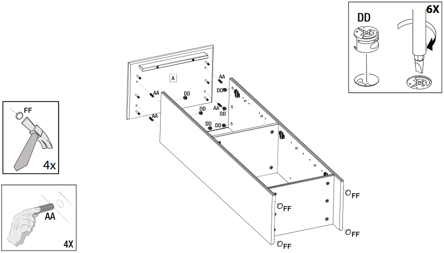 StyleWell 29258 58 2 Inch Unfinished Pine 4 Shelf Standard Bookcase - FIGURE 10