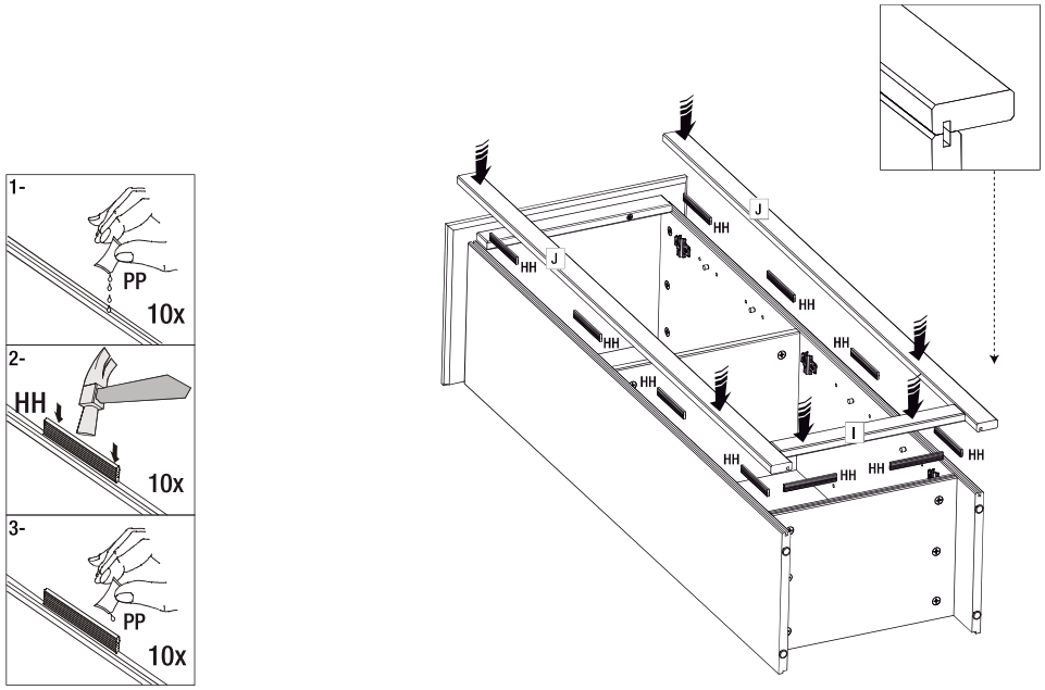 StyleWell 29258 58 2 Inch Unfinished Pine 4 Shelf Standard Bookcase - FIGURE 11