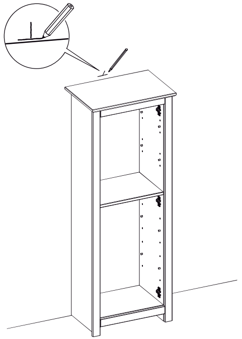 StyleWell 29258 58 2 Inch Unfinished Pine 4 Shelf Standard Bookcase - FIGURE 12
