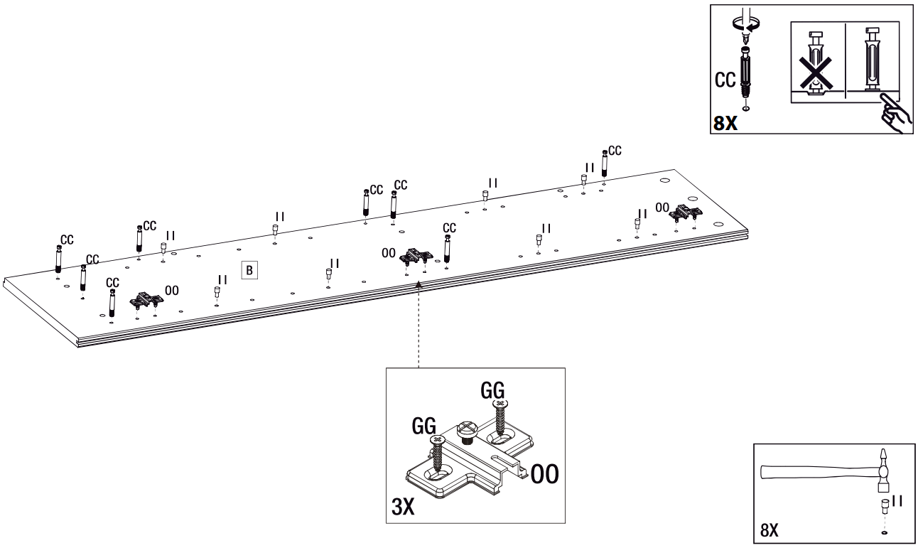 StyleWell 29258 58 2 Inch Unfinished Pine 4 Shelf Standard Bookcase - FIGURE 5