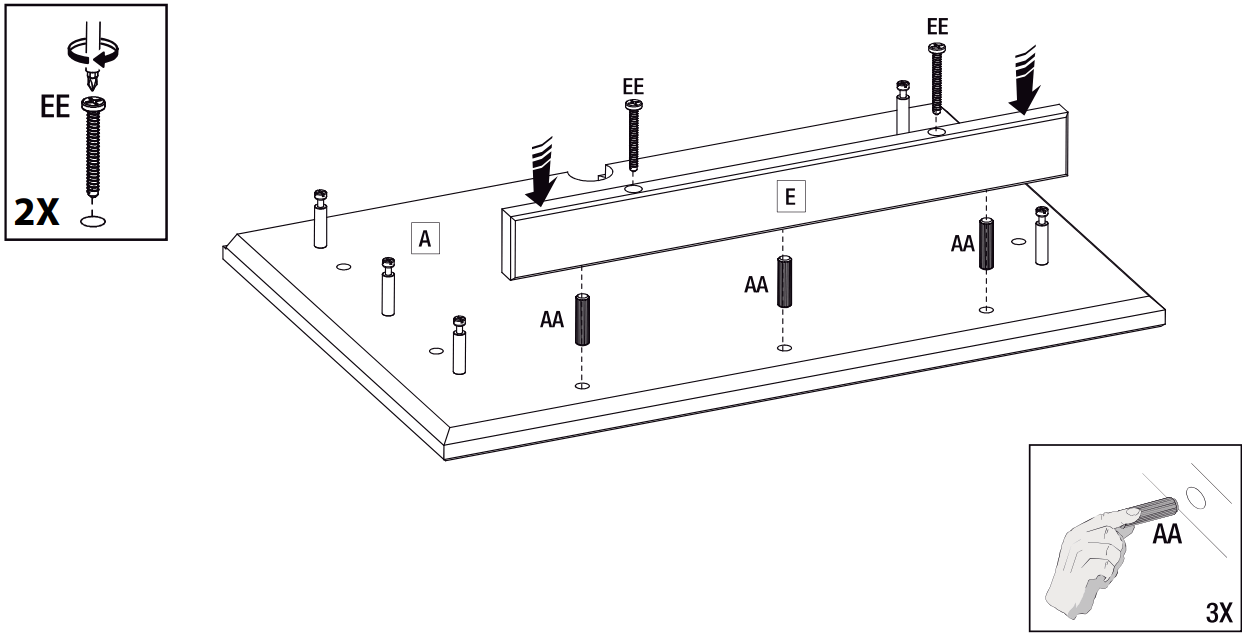 StyleWell 29258 58 2 Inch Unfinished Pine 4 Shelf Standard Bookcase - FIGURE 7